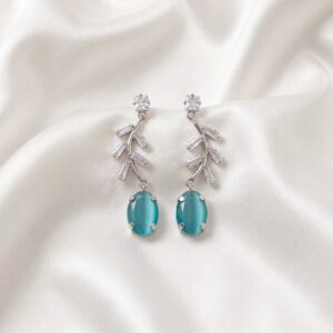 Indian Party Wear Dangler Earrings with AD Stones