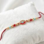 Premium Evil Eye Rakhi with CZ Stones | Send Rakhi hampers