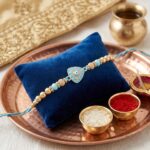 Premium Evil eye Rakhi with Cz stone | Send Rakhi Gift Hamper