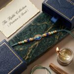 Premium Evil Eye Rakhi with CZ Stones | Send Rakhi hampers to Canada