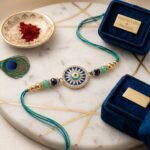 Designer Evil Eye Rakhi Displayed for Raksha Bandhan Celebration
