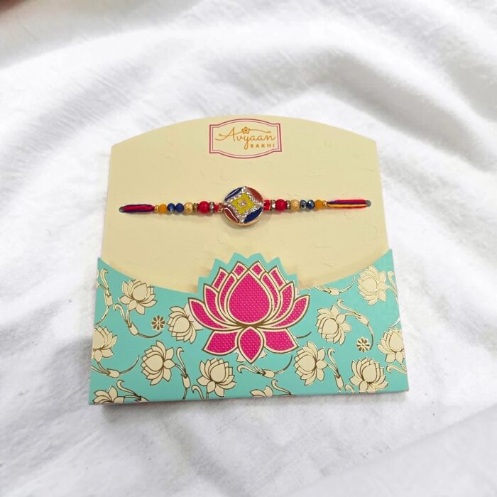 Premium Rakhi with Rakhi Card | Rakhi card with hamper