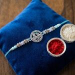 Designer Rakhi with CZ Stones | Shri Krishna Rakhi