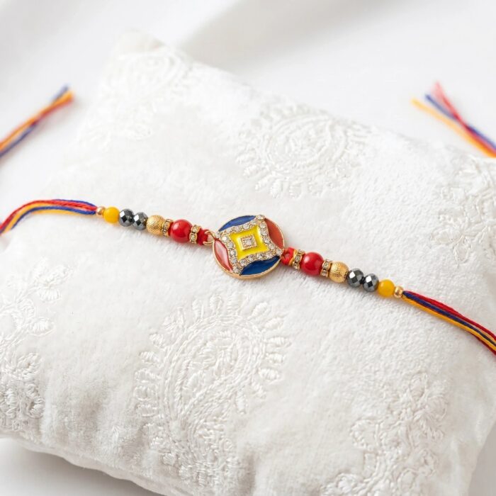 Premium Rakhi with Rakhi Card | Rakhi card with hamper