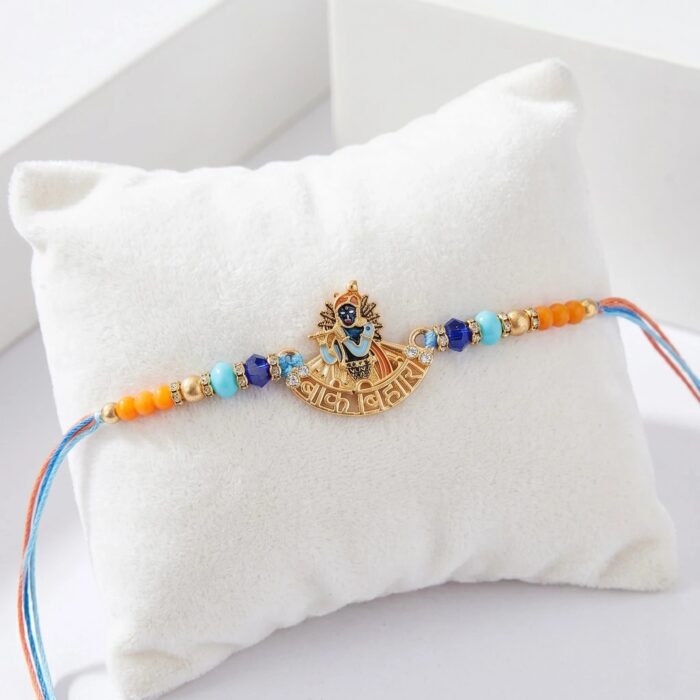 Personalized Rakhi Hamper for Brother | Rakhi with Banke Bihari emblem