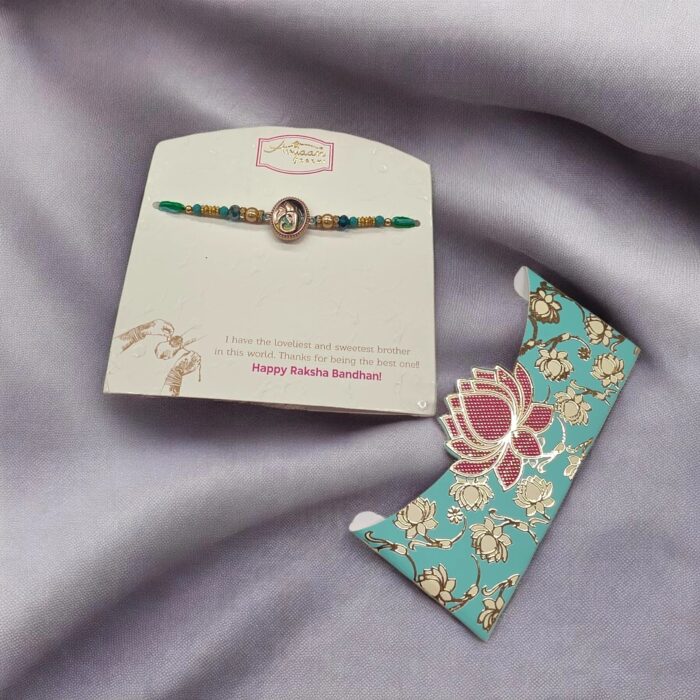 Premium Rakhi with Rakhi Card | Rakhi card with hamper