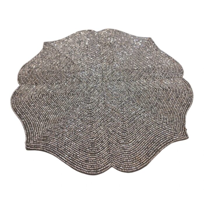 Elegant round placemat for table setting decor