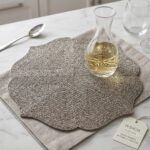 Premium beaded placemat for festive dining table