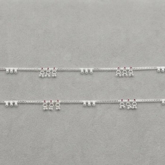 Traditional asli chandi ki payal 10.5 inch silver anklets