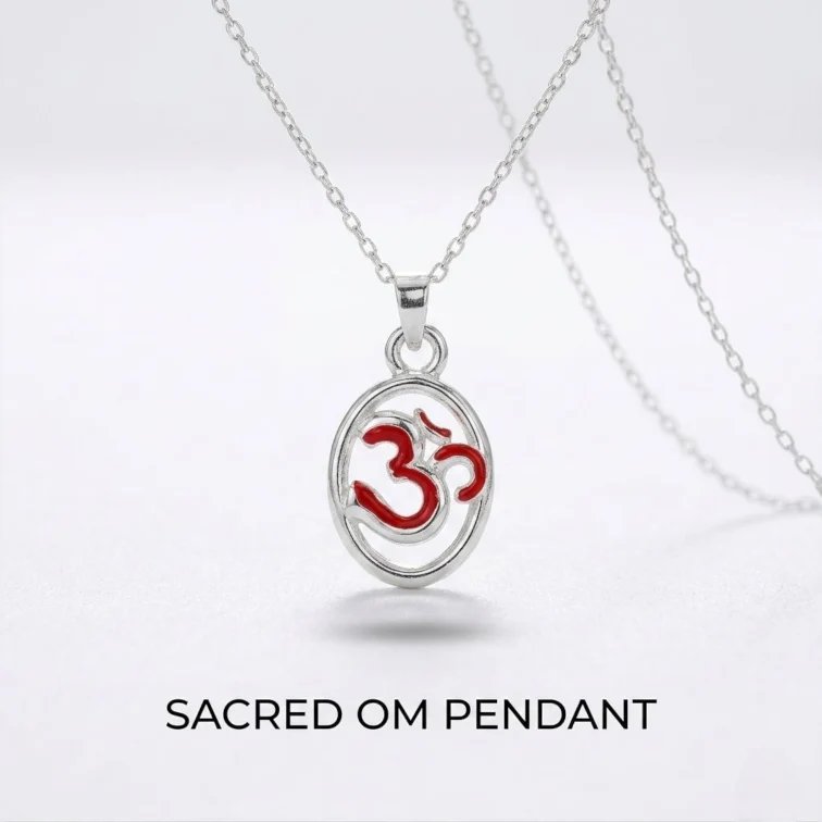 Pure silver pendant - Om Pure Silver Om Pendant | 925 Solid Silver Pendant