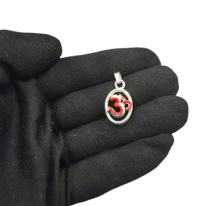 Om silver pendant | 925 Sterling silver pendant from India