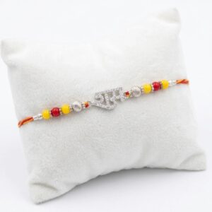 Pure 925 solid silver Rakhi with Ram emblem