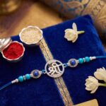 Pure Silver Rakhi with Shri Emblem | 925 Sterling Silver Rakhi in Canada-USA