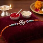 Pure Silver - Swastik Rakhi | 925 sterling silver