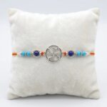 Pure Silver Rakhi - Swastik | 925 sterling silver Rakhi - Image 3