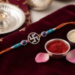 925 solid Silver Rakhi - Swastik