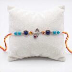 925 sterling silver Rakhi with Krishna | Solid Silver Rakhi