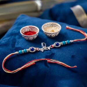Pure Silver Krishna Rakhi | Sterling silver Rakhi