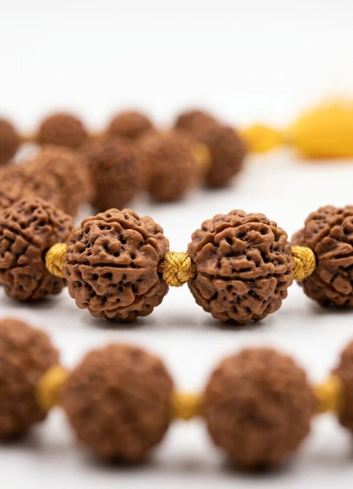 Premium Sacred 10mm bead Rudraksha Mala  – 108 Beads - Image 4
