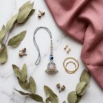 Evil eye Bag Charm - Silver Oxidized
