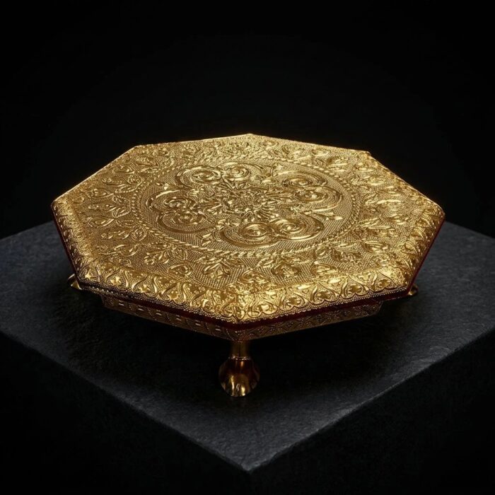Hexagonal Pooja Choki - 8 Inch - Image 7
