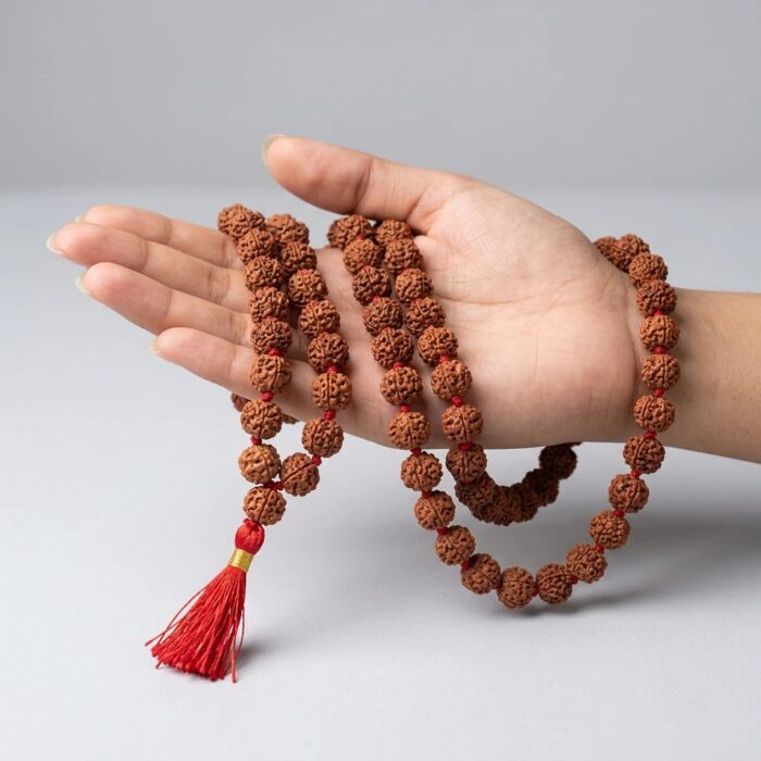 Premium Sacred 15mm bead Rudraksha Mala  – 54 Beads - Image 2