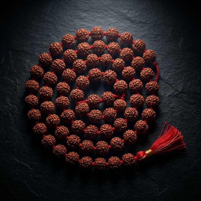 Premium Sacred 15mm bead Rudraksha Mala  – 54 Beads - Image 6
