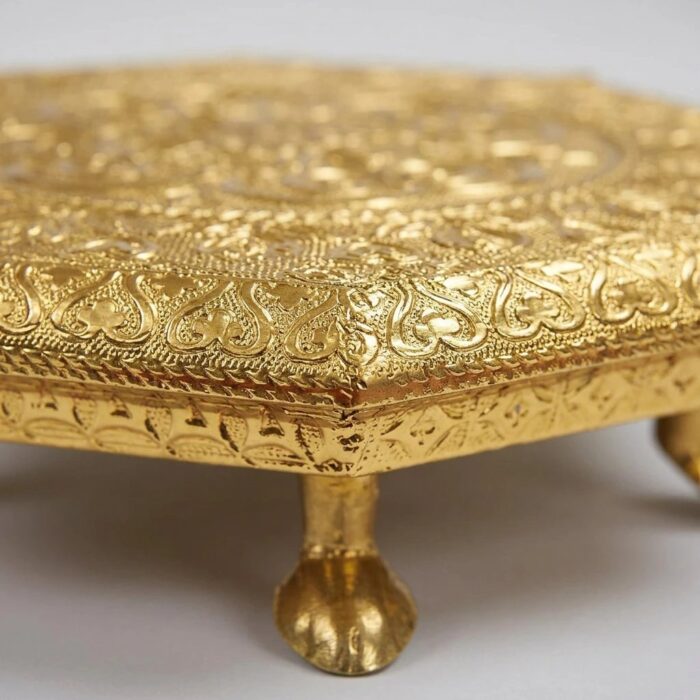 Hexagonal Pooja Choki - 8 Inch - Image 5