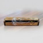 Carved Filigree Wood Incense Box Burner - 10 inch