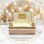 Royal Velvet Deity Singhasan - White