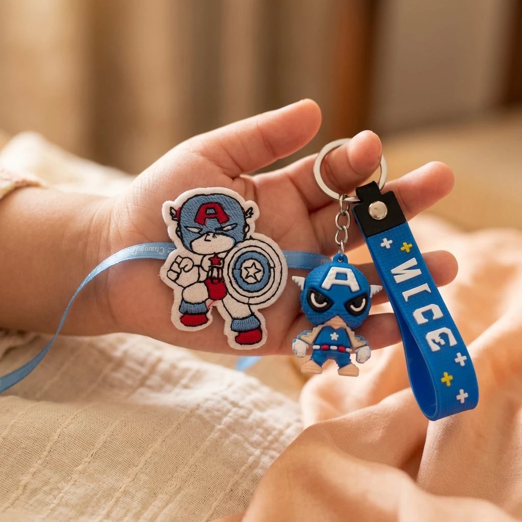 Led Rakhi with Key chain Gift Rakhi with Gift | Led Rakhi with Keychain
