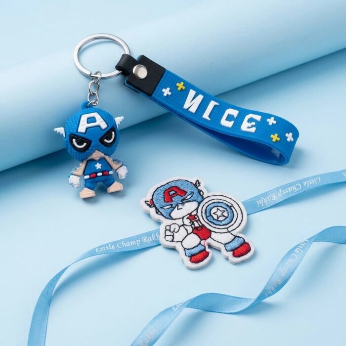 Cartoon Kids Rakhi with Key Chain | Led Rakhi - Image 3