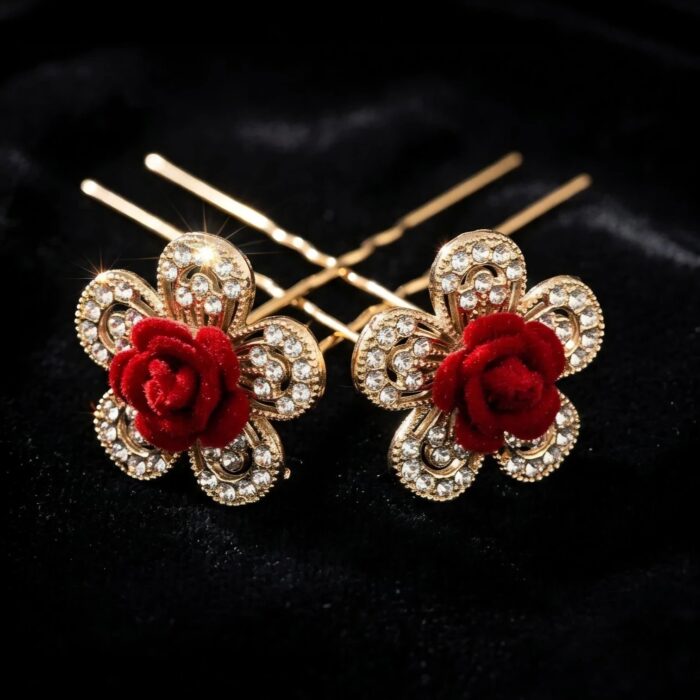 American Diamond stone Juda Pins | Bun pins to pair with ethnic Dresses