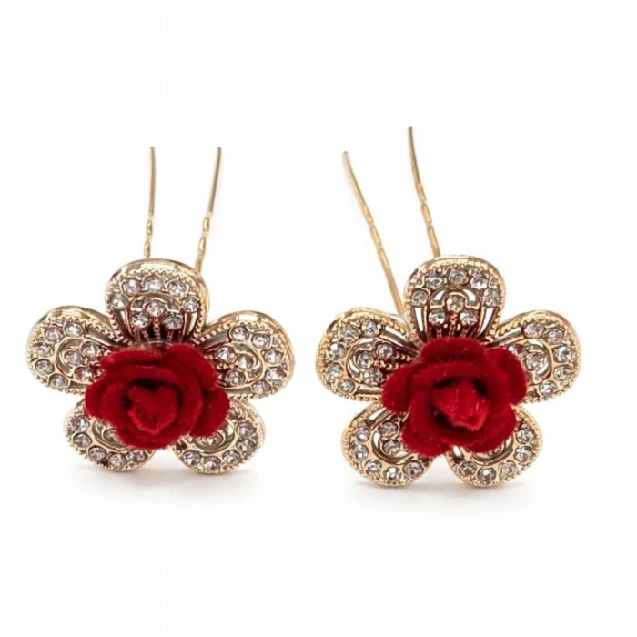 American Diamond stone Juda Pins | Bun pins to pair with ethnic Dresses