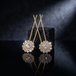 Floral Juda Pins | American Diamond Hair Pins - Image 4