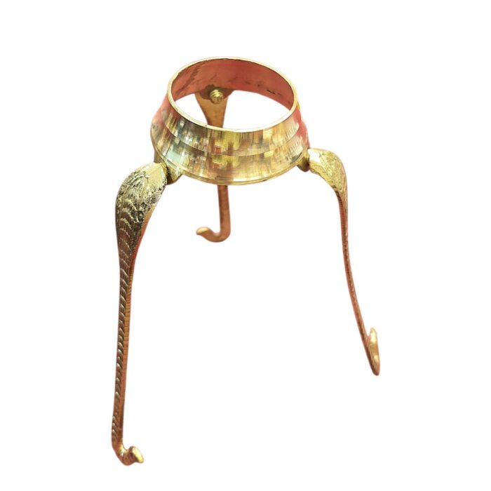 Brass Jaldhari Tripod Stand for Shivling Abhishek - 8inch - Image 3
