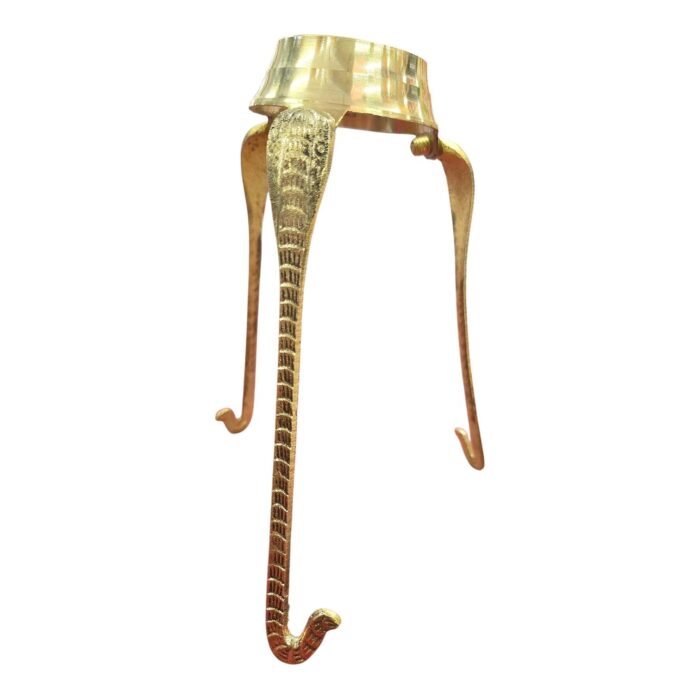 Brass Jaldhari Tripod Stand for Shivling Abhishek - 8inch - Image 5
