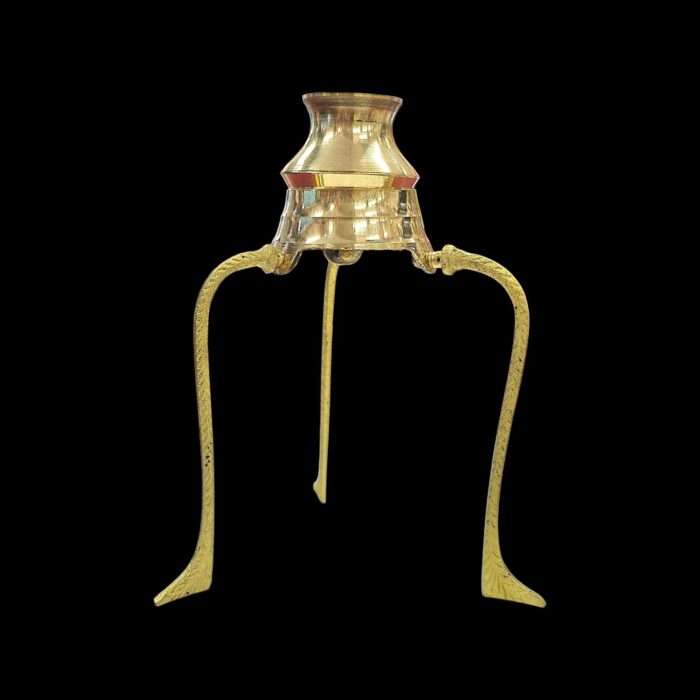 Brass Jaldhari Tripod Stand for Shivling Abhishek - 5.5inch - Image 5