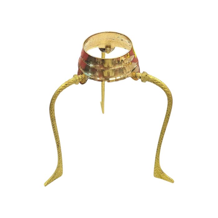 Brass Jaldhari Tripod Stand for Shivling Abhishek - 5.5inch - Image 3