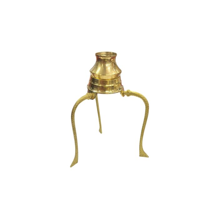 Brass Jaldhari Tripod Stand for Shivling Abhishek - 5inch - Image 4