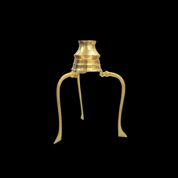 Brass Jaldhari Tripod Stand for Shivling Abhishek - 5inch - Image 6