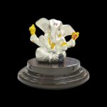 999 Pure silver Ganesha Idol - Taklu | Ganpati Car Dashboard Statue
