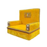 Sofa Singhasan - Yellow - Large with Box | Laddu Gopal Singhasan - Image 4