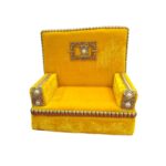 Sofa Singhasan - Yellow - Large with Box | Laddu Gopal Singhasan - Image 3