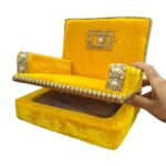 Sofa Singhasan - Yellow - Large with Box | Laddu Gopal Singhasan - Image 7