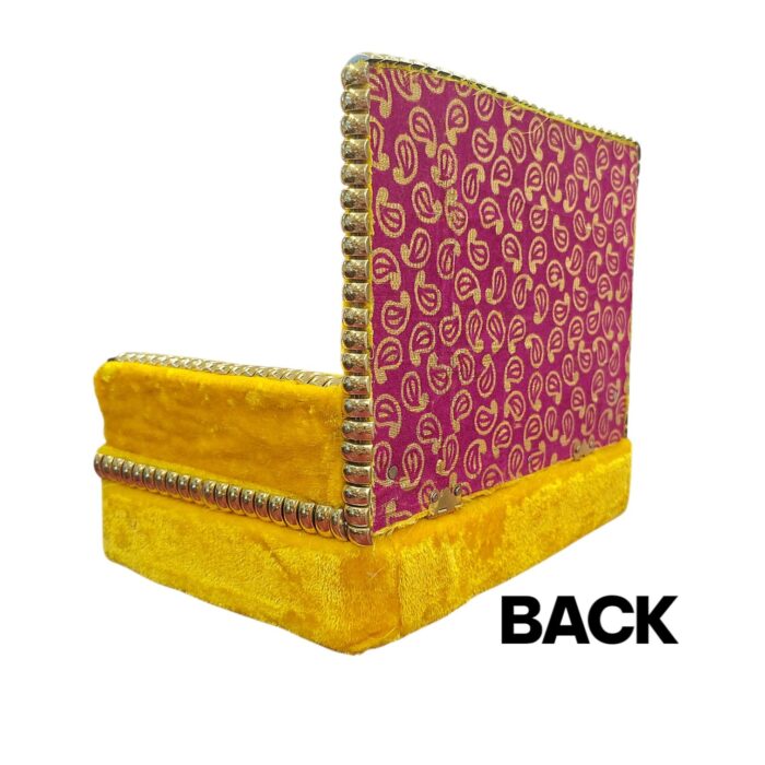 Sofa Singhasan - Yellow - Large with Box | Laddu Gopal Singhasan - Image 8