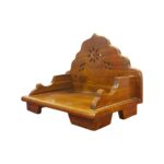 Wooden Singhasan - 5 inch High Back
