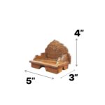 Wooden Singhasan - 4 inch High Back - Image 5