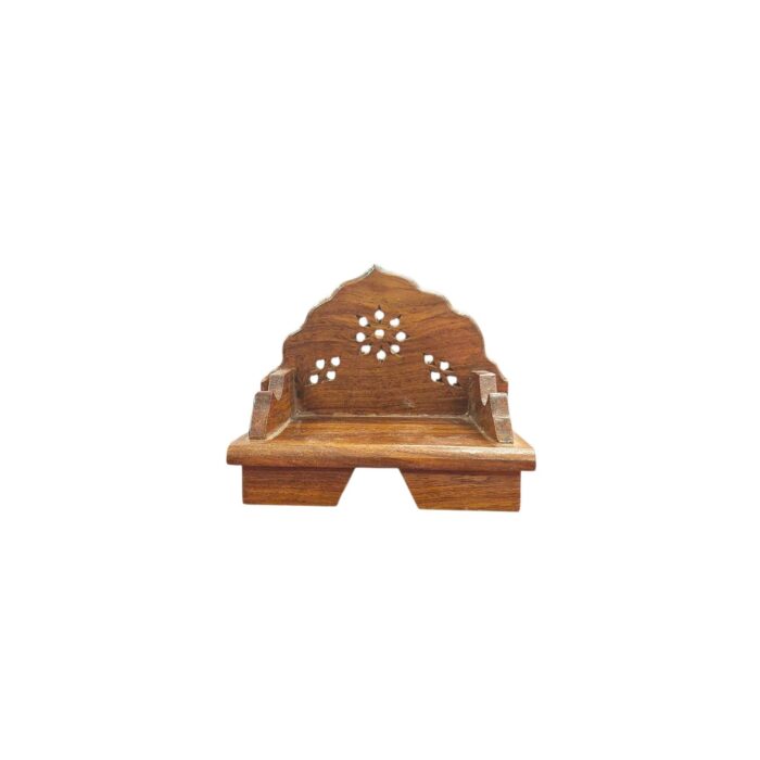 Wooden Singhasan - 4 inch High Back - Image 3