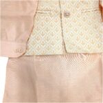 Close up of the Buttoned Cuff, Embroidered Jacket, and Kurta